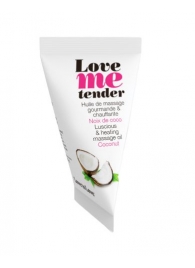 Съедобное согревающее массажное масло Love Me Tender Cocos с ароматом кокоса - 10 мл. - Love to Love - купить с доставкой в Махачкале