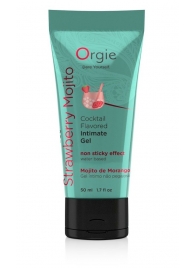 Съедобный интимный гель Orgie Lube Tube Cocktail Strawberry Mojito - 50 мл. - ORGIE - купить с доставкой в Махачкале