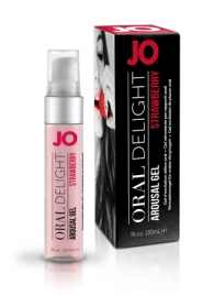 Клубничный лубрикант для оральных ласк Oral Delight Strawberry Sensation - 30 мл. - System JO - купить с доставкой в Махачкале