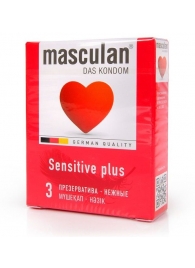 Презервативы Masculan Sensitive plus - 3 шт. - Masculan - купить с доставкой в Махачкале