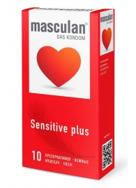 Презервативы Masculan Sensitive plus - 10 шт. - Masculan - купить с доставкой в Махачкале