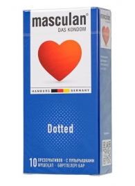 Презервативы с пупырышками Masculan Dotted - 10 шт. - Masculan - купить с доставкой в Махачкале