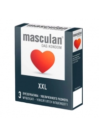 Презервативы увеличенного размера Masculan XXL - 3 шт. - Masculan - купить с доставкой в Махачкале