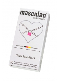 Ультрапрочные презервативы Masculan Ultra Safe Black - 10 шт. - Masculan - купить с доставкой в Махачкале