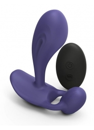 Темно-синий вибромассажер Witty P G Vibrator with Remote Control - Love to Love - в Махачкале купить с доставкой