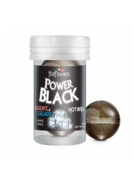 Интимный гель Power Black Hot Ball с охлаждающе-разогревающим эффектом (2 шарика по 3 гр.) - HotFlowers - купить с доставкой в Махачкале