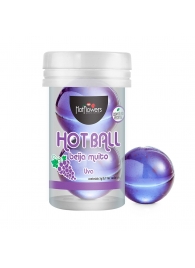 Лубрикант на масляной основе Hot Ball Beija Muito с ароматом винограда (2 шарика по 3 гр.) - HotFlowers - купить с доставкой в Махачкале