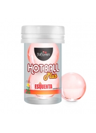 Лубрикант на масляной основе Hot Ball Plus с разогревающим эффектом (2 шарика по 3 гр.) - HotFlowers - купить с доставкой в Махачкале