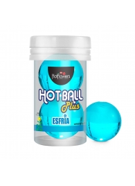 Лубрикант на масляной основе Hot Ball Plus с охлаждающим эффектом (2 шарика по 3 гр.) - HotFlowers - купить с доставкой в Махачкале