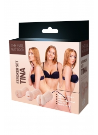 Набор из 3 мастурбаторов The Girl Next Door Tina - Dream Toys - в Махачкале купить с доставкой