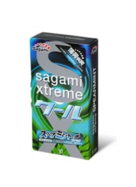 Презервативы Sagami Xtreme Mint с ароматом мяты - 10 шт. - Sagami - купить с доставкой в Махачкале