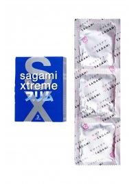 Розовые презервативы Sagami Xtreme FEEL FIT 3D - 3 шт. - Sagami - купить с доставкой в Махачкале