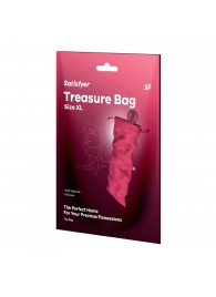 Розовый мешочек для хранения игрушек Treasure Bag XL - Satisfyer - купить с доставкой в Махачкале