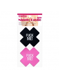 Набор из 2 пар пэстисов Cross Pattern Nipple Pasties - Lovetoy - купить с доставкой в Махачкале