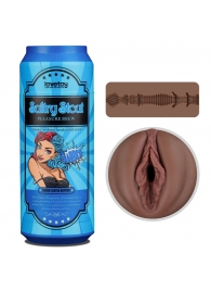 Коричневый мастурбатор-вагина Pleasure Brew Masturbator-Sultry Stout в банке - Lovetoy - в Махачкале купить с доставкой