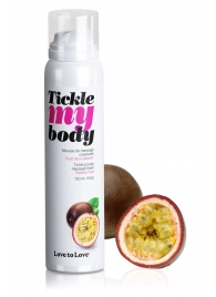 Массажная хрустящая пенка Tickle my body с ароматом маракуйи - 150 мл. - Love to Love - купить с доставкой в Махачкале