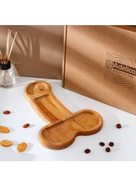 Деревянное блюдо для подачи в форме члена (32,5 х 20 х 1,7 см) - Сима-Ленд - купить с доставкой в Махачкале