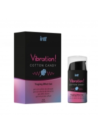 Жидкий вибратор Vibration Cotton Candy с ароматом сахарной ваты - 15 мл. - INTT - купить с доставкой в Махачкале