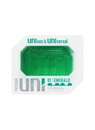 Зеленый мастурбатор-стимулятор Tenga Uni Emerald - Tenga - в Махачкале купить с доставкой