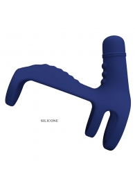 Синяя вибронасадка на пенис Vibrating Penis Sling - Baile - в Махачкале купить с доставкой