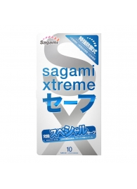 Презервативы Sagami Xtreme Ultrasafe с двойным количеством смазки - 10 шт. - Sagami - купить с доставкой в Махачкале