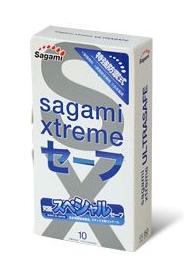 Презервативы Sagami Xtreme Ultrasafe с двойным количеством смазки - 10 шт. - Sagami - купить с доставкой в Махачкале