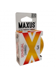 Презервативы анатомической формы Maxus Sensual - 3 шт. - Maxus - купить с доставкой в Махачкале