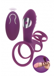 Фиолетовая эрекционная вибронасадка Halo Halo C-Ring Sleeve - Toy Joy - в Махачкале купить с доставкой