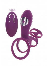 Фиолетовая эрекционная вибронасадка Halo Halo C-Ring Sleeve - Toy Joy - в Махачкале купить с доставкой