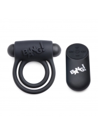 Черное эрекционное виброкольцо 28X Remote Control Vibrating Cock Ring   Bullet - XR Brands - в Махачкале купить с доставкой