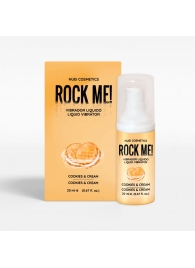 Жидкий вибратор Nuei Rock Me! с ароматом печенья и сливок - 20 мл. - Nuei cosmetics - купить с доставкой в Махачкале