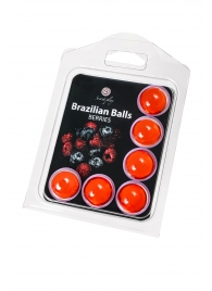 Набор из 6 шариков с массажным маслом Brazilian Balls с ароматом ягод - Secret Play - купить с доставкой в Махачкале