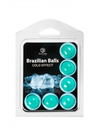 Набор из 6 шариков с массажным маслом Brazilian Balls с охлаждающим эффектом - Secret Play - купить с доставкой в Махачкале