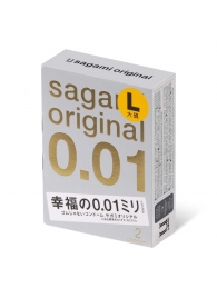 Презервативы Sagami Original 0.01 L-size увеличенного размера - 2 шт. - Sagami - купить с доставкой в Махачкале