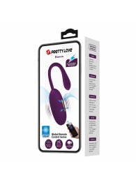 Фиолетовое виброяйцо с электростимуляцией Doreen - Baile - купить с доставкой в Махачкале