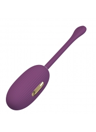 Фиолетовое виброяйцо с электростимуляцией Doreen - Baile - купить с доставкой в Махачкале