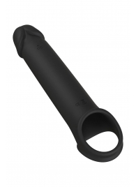 Черная насадка-удлинитель с вибрацией Vibrating Extender With Remote - Dream Toys - в Махачкале купить с доставкой
