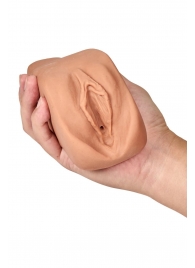 Маструбатор-вагина с вибрацией Soft   Wet Renata Realistic Tan Masturbator - Blush Novelties - в Махачкале купить с доставкой