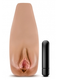 Маструбатор-вагина с вибрацией Soft   Wet Renata Realistic Tan Masturbator - Blush Novelties - в Махачкале купить с доставкой