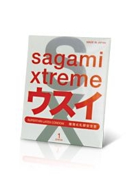 Ультратонкий презерватив Sagami Xtreme SUPERTHIN - 1 шт. - Sagami - купить с доставкой в Махачкале