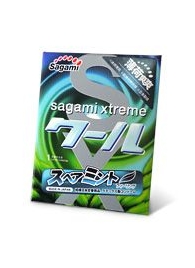 Презерватив Sagami Xtreme Mint с ароматом мяты - 1 шт. - Sagami - купить с доставкой в Махачкале