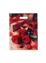Пакет с принтом в виде роз (31х40 см) - Сима-Ленд - купить с доставкой в Махачкале