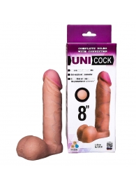 Фаллическая насадка для страпона UNICOCK 8  - 20 см. - LOVETOY (А-Полимер) - купить с доставкой в Махачкале