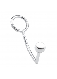 Кольцо на пенис с анальным стимулятором Stainless Steel Anal Hook   Cock Ring - BlueLine - в Махачкале купить с доставкой