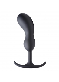 Черный массажер простаты с утяжелителями Premium Silicone Weighted Prostate Plug Large - 18,8 см. - XR Brands - в Махачкале купить с доставкой