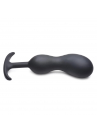 Черный массажер простаты с утяжелителями Premium Silicone Weighted Prostate Plug XL - 20,8 см. - XR Brands - в Махачкале купить с доставкой