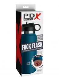 Смуглый мастурбатор-вагина в синей колбе F*ck Flask - Pipedream - в Махачкале купить с доставкой