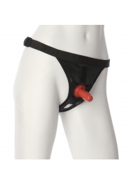 Трусики со штырьком для фиксации насадок Ultra Harness with Plug - Doc Johnson - купить с доставкой в Махачкале