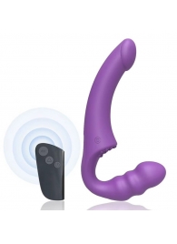 Фиолетовый безремневой страпон Straples Strap-On Dildo - Erokay - купить с доставкой в Махачкале