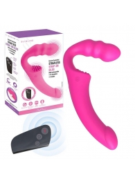 Розовый безремневой страпон Straples Strap-On Dildo - Erokay - купить с доставкой в Махачкале